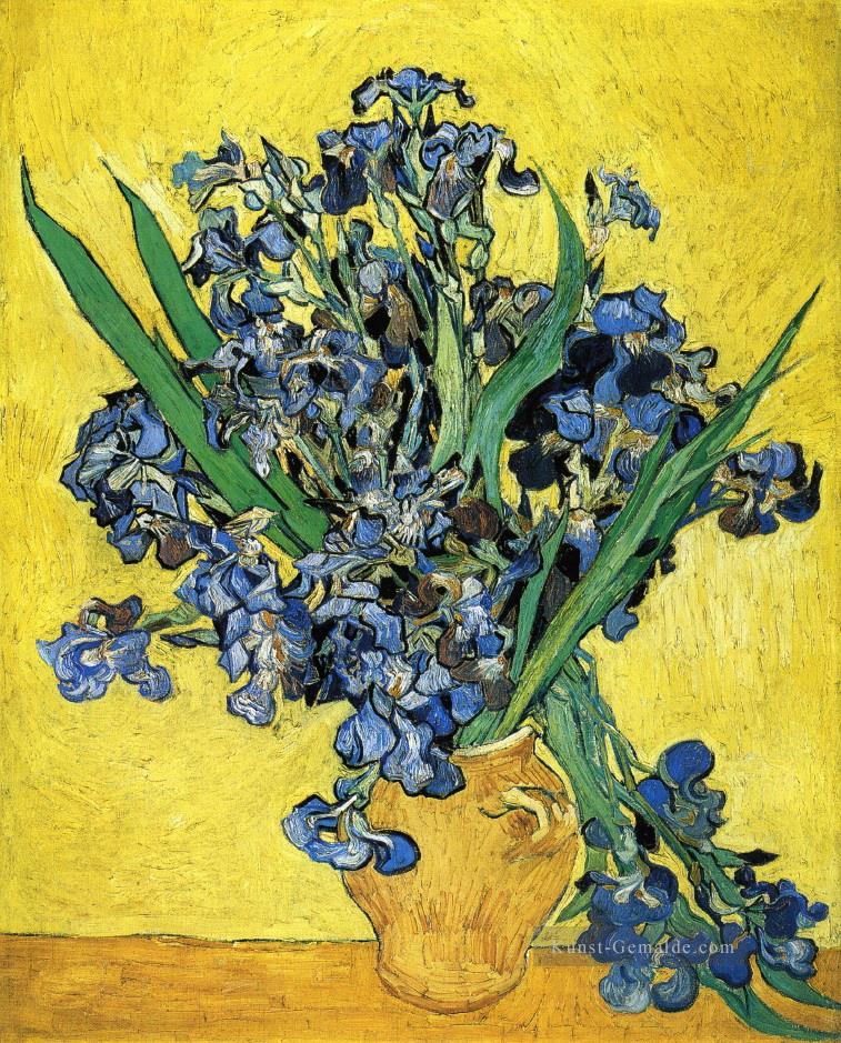 Stillleben mit Iris Vincent van Gogh impressionistischen Blumen Ölgemälde
